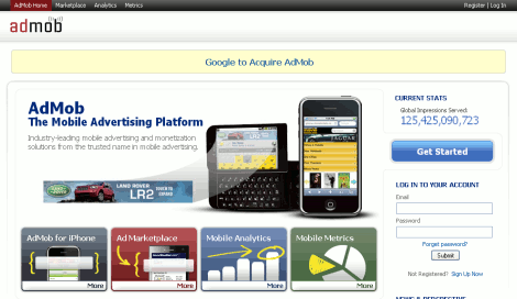 admob Google compra Admob y se hace con el mercado de la publicidad en el móvil
